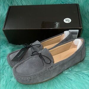 NIB Parfeying Women's Suede Leather Penny Loafers Driving Moccasins Women’s 8.5
